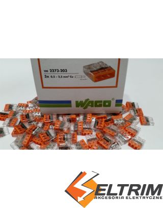WAGO ZŁACZKA MAŁA. 3x0,5-2,5mm 2273-203 @ $
