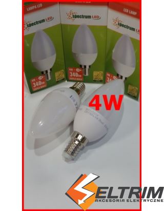ŻARÓWKA LED E-14 4W WW SPECTRUM WOJ+13034 PROMO $@